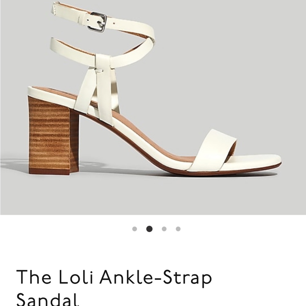 Loli ankle-strap sandals from madewell, size 7